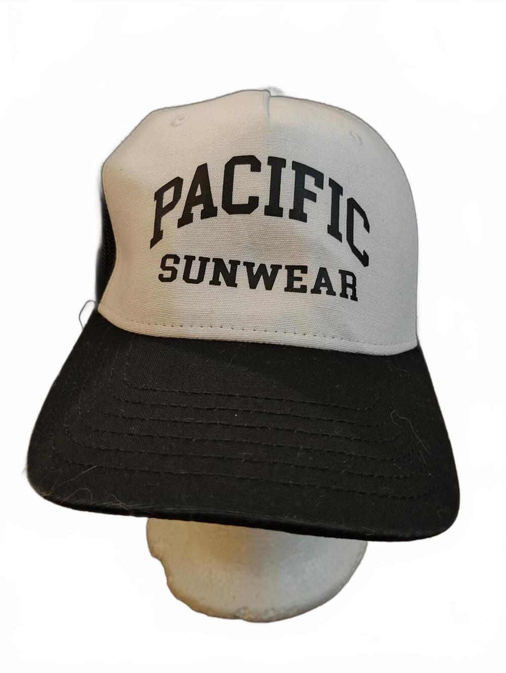 Pacific Sunwear pacsun black/white trucker hat/cap - EUC